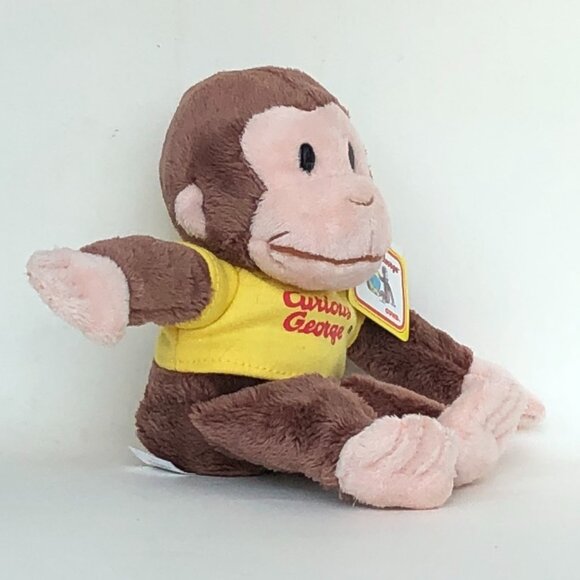New w/ Tag🙈 Gund Curious George Red Shirt & Yellow Shirt Plush  Set 🐵8" - Picture 5 of 16